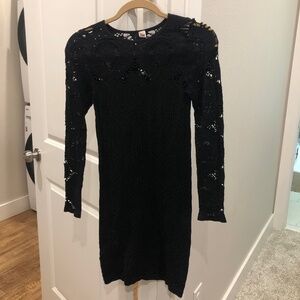 Black long sleeve dress